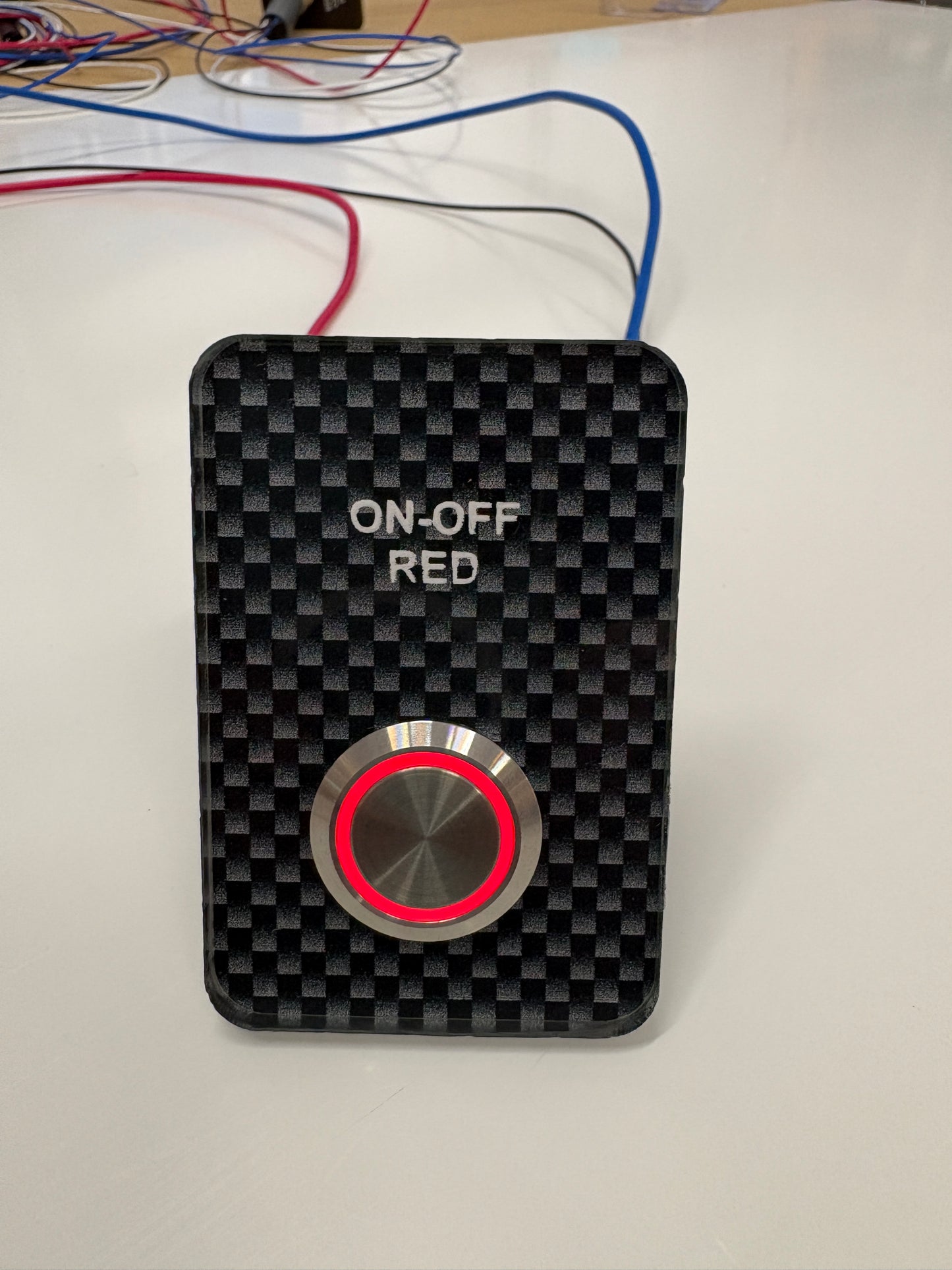 22 MM 3/4 Threaded Barrel Switch Red Latching ON-OFF