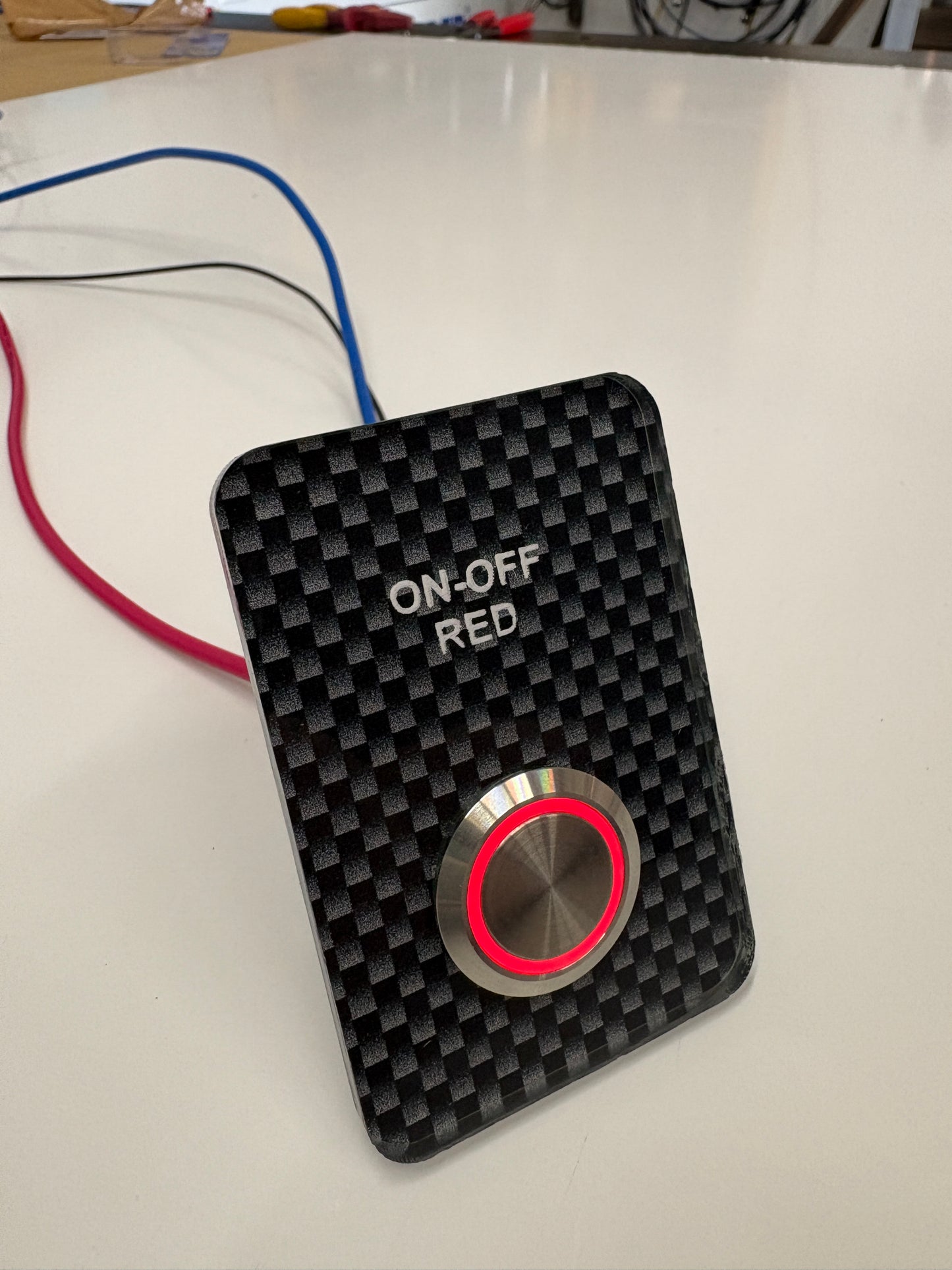 22 MM 3/4 Threaded Barrel Switch Red Latching ON-OFF