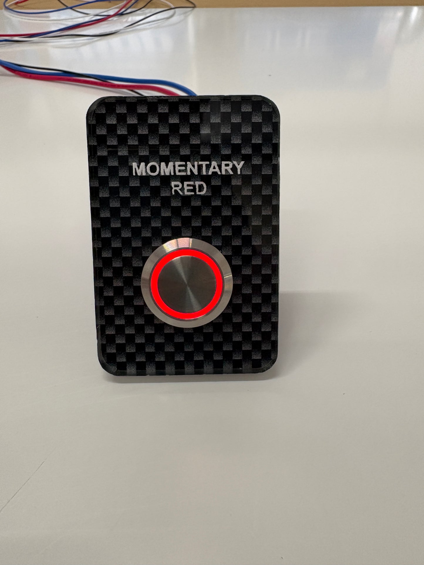 22 MM 3/4 Threaded Barrel Switch Red (Momentary)