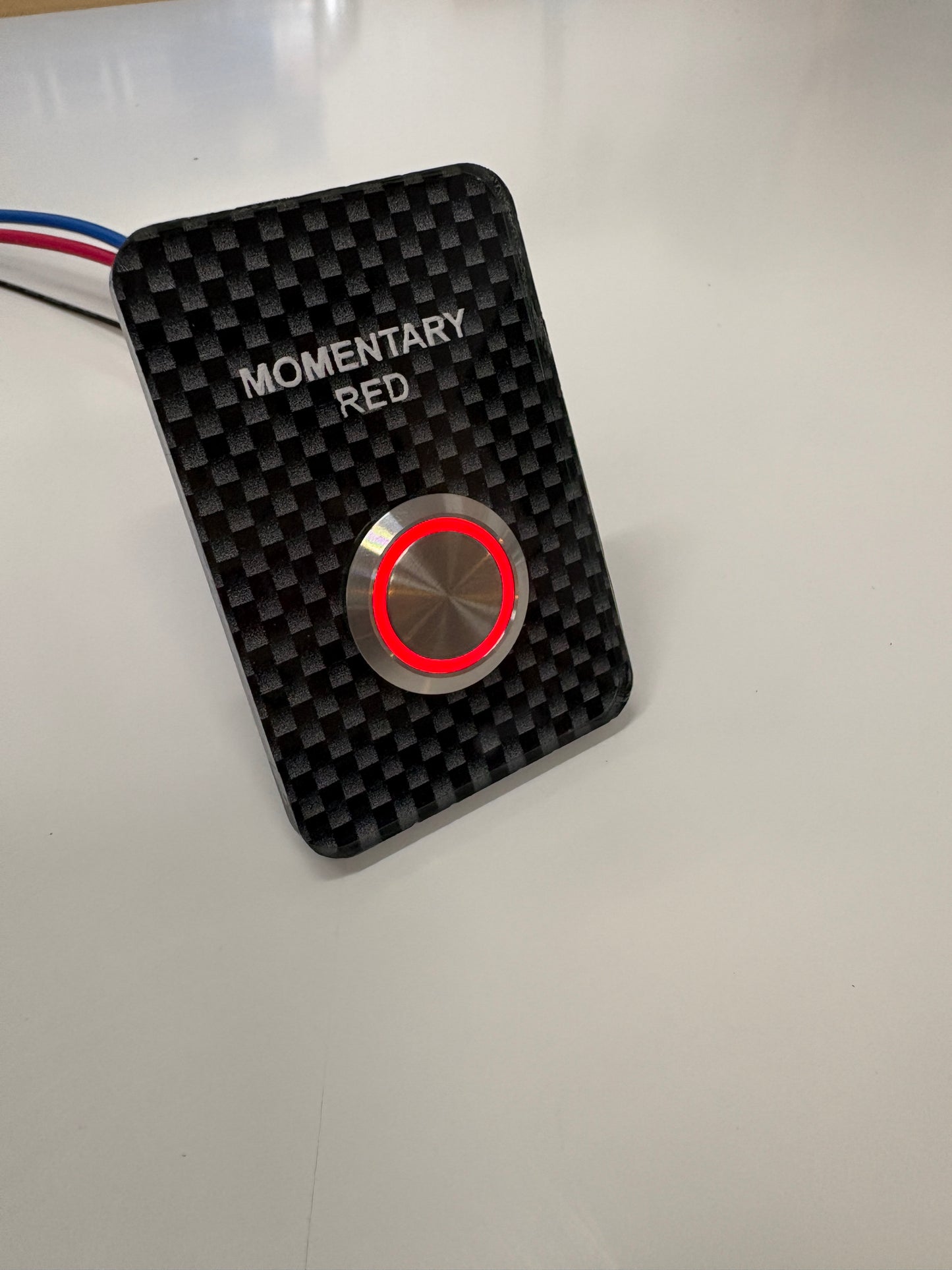 22 MM 3/4 Threaded Barrel Switch Red (Momentary)